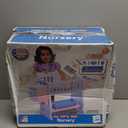 American Plastic Toys Kids My Very Own Nursery Baby Doll Playset with Crib, Feeding Station, Sink, Storage and Starry Night Mobile, Pink