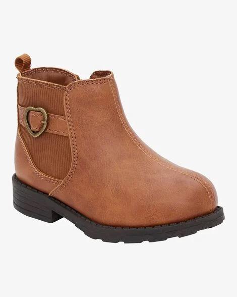 Carter's DOB 07/2024 Toddler Faux Leather Chelsea Boots, 8