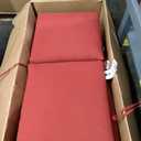Arden Outdoor Midback Chair Cushion, 18 x 16.5, Water Repellent, Fade Resistant 18 x 16.5, Ruby Red Leala, 4 Pack