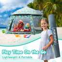 Baby Playpen Pop-up Tent - Outdoor & Indoor Play Tent for Beach with Canopy Travel Bag Portable Play Yard for Babies & Toddlers (Forest)  43.2 x 68.9 x 35.4 inches