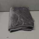 Ultra Soft Fleece Blanket Throw Size - Flannel Fleece Luxury Throw Blanket - Lightweight for Couch Bed Chair - Thick, Warm and Breathable - All Season Cozy Anti-Static Microplush Bedding, Dark Grey