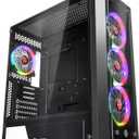 RAIJINTEK PONOS TG4, Mid-Tower PC Case, with Tempered Glass (Front & Side), EEB M/B, Comes with 4pcs 12025 ARGB Fans, Compatible with Max. 390mm VGA Card, USB3.0 and Magnetic Dust Filters