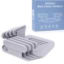 Lock Sheet Holders - No More Loose Sheets, Secure Bed Sheets, 4Pcs Fits All Kinds of Sheets and Mattress Sizes, ABS Material with High Flexibility, Easy One-Time Installation (Gray)