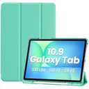 ProCase Smart Case for Galaxy Tab S10 Lite/S10 FE/S9 FE 10.9 Inch with S Pen Holder, Slim Trifold Stand Folio Hard Back Shell Protective Cover for 10.9" Galaxy Tab S10 Lite/S10 FE/S9 FE -Mint