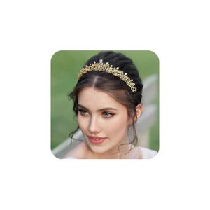 SWEETV Gold Tiara Crown for Women,Princess Tiaras for Girls,Crystal Retro Hair Accessories for Wedding Birthday Prom Pageant Quinceanera