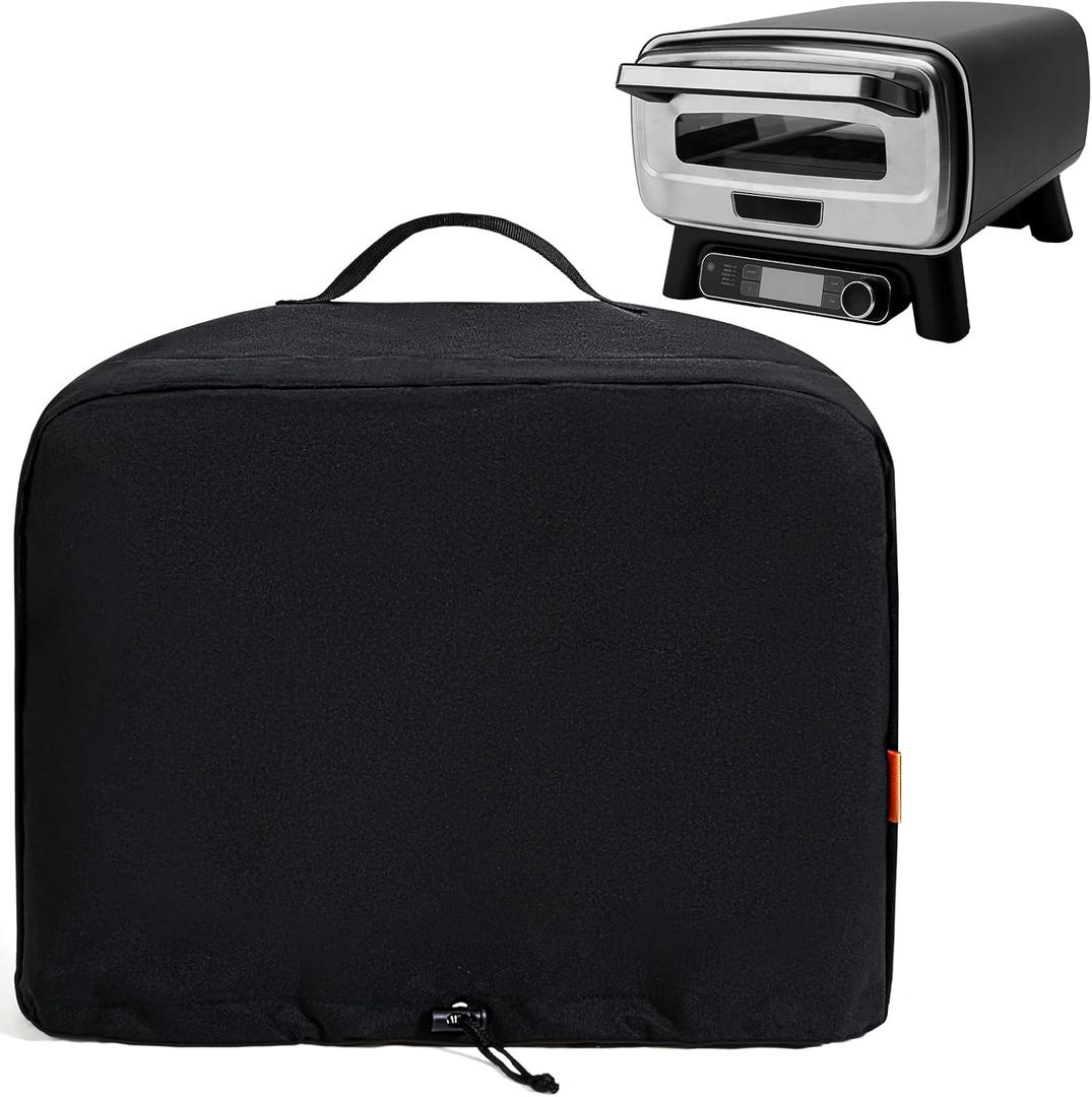Waterproof Cover for Ninja Pizza Oven MO201, UV Resistant, Windproof Accessories for Ninja Artisan Outdoor Pizza Oven, Power Cord Storage Pocket, Adjustable Drawstrings and Elastic Bands (Cover Only)