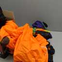 Joiedomi 8 ft Long Halloween Inflatable Three Characters and Pumpkin Patch Outdoor Decoration, Blow Up Inflatables Witch Ghost Skeleton Yard Decorations with LEDs for Party Yard Lawn Garden Decor