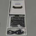 Samsers Foldable Bluetooth Keyboard with Touchpad - Portable Wireless Keyboard with Holder, Rechargeable Full Size Ultra Slim Pocket Folding Keyboards for Android Windows iOS Tablet & Laptop - Black (BT x1)