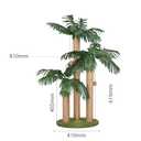31.5Inch Cat Scratching Post,Cat Scratcher Tree with 3 Scratching Poles & 2 Interactive Dangling Balls,Cats Scratching Posts for Indoor Kitten & Adult Cats