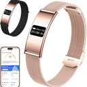 Smart Bracelet for Women Men, Fitness Trackers Bracelet, Sleep Tracker Health Bracelets,Smart Band Activity Watchs with 24/7 Heart Rate Monitor,HRV,Calorie Pedometer Steps Counter,Stress,Blood Oxygen