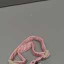 Pink Daisy Dog Collar,Unique Style Paws Dog Collar for Spring Summer,Soft Cotton Puppy Collars with Adjustable Buckle for Medium Gift for Puppy