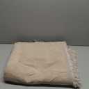 VClife Couch Covers for Dog Chenille Couch Cover Throw with Tassel, Pet Friendly Sofa Covers Furniture Protector, Soft Couch Cover for 2 Cushion Couch Sofa Aesthetic Sofa Protector, Khaki, 71"X102"