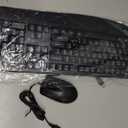 Wired Keyboard and Mouse Combo, EDJO Full-Sized Ergonomic Computer Keyboard with Palm Rest and Optical Wired Mouse for Windows, Mac OS Desktop/Laptop/PC