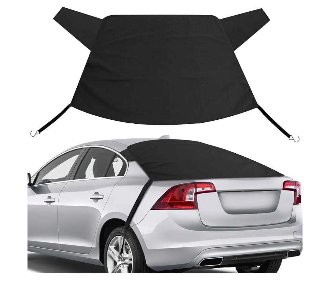 EcoNour Rear Windshield Cover for Ice and Snow | Car Back Window Snow & Frost Cover | Complete Protection from Snow and Other Winter Debris | Winter Car Accessories for Sedan, SUV & Van | Medium