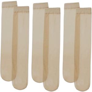 10 Pairs Silky Toes Sheer Knee High Stockings Breathable Mid Calf Stockings Thin Hosiery Socks Elastic Knee Socks Women's