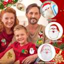 48 Pcs Christmas Iron on Patches Xmas Merry Hohoho Chenille Patches Santa Gingerbread Man Elk Embroidery Applique Patch Bulk for Christmas Clothing, Jackets Bag Dress Hats DIY Accessory