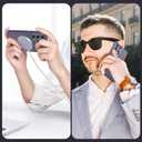 MATEPROX Magnetic Design for Samsung Galaxy S24 Ultra Case, Stylish Slim an-ti Yellow Translucent Matte Protective Cases with Screen Protector for S 24 Ultra 6.8'' 2024-Purple