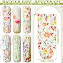 6 Pack Wildflower Plastic Bag Holder for Kitchen Wall, Adjustment