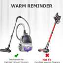 EZ SPARES Universal Vacuum Cleaner Floor Brush Attachment,Compatible with Most Brand,Hoover, Eureka, Rainbow,Shop VAC,Nozzle Tool, 2-in-1 for Hard Floor&Carpet (With An Adapter and Mini Clean Brush)