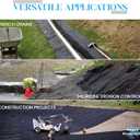 Super Geotextile 8 oz Non Woven Fabric for Landscaping, French Drains, Underlayment, Erosion Control, Construction Projects - 8 oz (3x100)