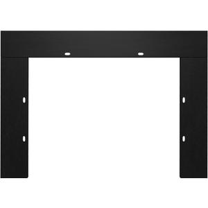 Electric Fireplace Trim Kit for 36" W 21" H Fireplace Electric Inserts, Metal Construction Plates, Black-B09VYBWSQD