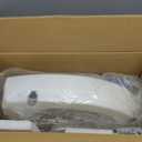 Heavy Duty Elongated Toilet Seat Riser, Easy to Install - 3.5"" Lift - 300 lbs Capacity, Premium Padded Support Handles, White
