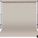 Denny Mfg - Seamless Paper Backdrop for Photoshoot with Free Gaffer Tape  Ash Gray Photography Paper Roll Background with Matte Finish for Studio, Video & Content Creation  (53 in x 36 ft)