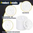 Taiyin 200 Pcs 1.77 Inch/ 45 mm Plastic Washers Foam Board Insulation Load Spreading Polypropylene Washers for Fixing and Supporting Rigid Foam Spreading for Screws Nail