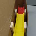 Montessori Toys for Toddlers, Children Race Track Toy with 4 Cars and 1 Wooden Parking Lot, Stable Base, Car Ramp Toy for 1 2 3 Year Old Boy Girl Gifts