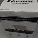 Vinyl Record Player with Speakers,Bluetooth Portable Turntable for Vinyl Records,Phonograph LP Player with 3 Speed USB RCA in Vintage Brown