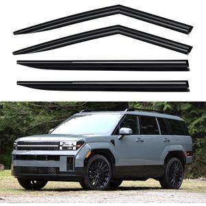 Window Visors Rain Guards for 2024 2025 2026 Hyundai Santa Fe, Out-Channel Window Vent Wind Deflectors Visors Shades for 24 25 26 Santa Fe