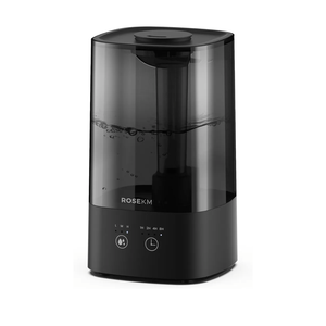 4.5L Humidifiers for Bedroom, Humidifiers for Home Large Room, Cool Mist Humidfiers for Baby and Plant with Timer, Adjustable Mist Level, 360° Nozzle, Auto Shut-Off, Black