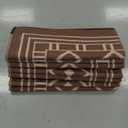 GENIMO Outdoor Rug Waterproof for Patio, 10'x14' Foldable Reversible Plastic Straw Carpet for Travel Trailers, Outside Area Mat for Rv, Deck, Picnic, Porch, Camper, Balcony, Beach, Coffee & Beige