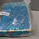 Yeaqee 24 Pack Metallic Paper Gift Bags with Handle and Tissue 9x7x3.1 Gold Foil Welcome Thank You Favor Bags Return Gifts for Wedding Mothers Graduation Bridesmaid Birthday(Turquoise, Gold)