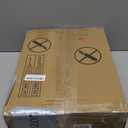 Somdot End Table with Charging Station,Narrow Side Table with 2 Fabric Drawers,Skinny Nightstand with Storage,Small Slim Bedside Table for Living Room,Sofa,Bedroom,Couch,White Leather