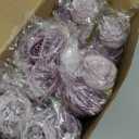 16 Bundles Artificial Peonies Silk Peonies Faux Flower Bouquet Fake Peony Flower Arrangements Table Centerpieces for Vase Wedding Party Boho Home Office Decoration Bulk (Purple)