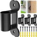 ForoGore 4 Pack Fence to Wall Anchor Compatible with FXW Dog Playpen, Dog Playpen Accessories for Yard, Fireplace, Doorways Indoor/Outdoor(Black)