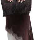 Seyurigaoka Women Lace Satin Camisole Long Tops Spaghetti Strap Low Cut Slip Dress Party Club Swing Dress Streatwear (Medium)