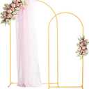 Metal Arch Backdrop Stand, 7.2FT+6FT Wedding Arch Stand, Set of 2 Backdrop Arch Stand, Metal Arch Stand for Wedding Ceremony Birthday Party Baby Shower Graduation Ceremony Decoration