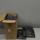 Boao 24 Pcs Summer Plastic Table Cloth Rectangle Picnic Table Covers Elastic Fitted Tablecloth, Disposable Waterproof for Camping, Indoor, Outdoor(8 Ft, 96 x 30 Inch,Black)