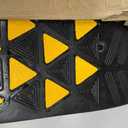 BESEA Rubber Curb Ramp 6" inch High 23.6" Length (Heavy Duty Ramp, 1PCS), for Driveway Curb Ramp Car Motorcycle Loading Dock Truck Pickup Truck Threshold Ramp(6 inch Height, Capacity 60000lbs)-1pack