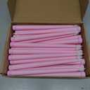 Funtery 48 Pcs Flameless LED Taper Candles 11 Inch Battery Operated Flickering Candles Bulk for Christmas Church Wedding Party(Pink, Classic Style)