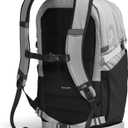 The North Face Router Everyday Laptop Backpack - Daypack, Water Repellent, Laptop Sleeve, Reflective Details, Meld Grey/TNF Black-NPF, One Size