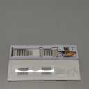 NewWays Stainless Steel & Silicone Hybrid Band for Apple Watch Ultra 3 2 1 49mm Series 11/10 46mm 45mm 44mm Series 4 5 6 7 8 9 10 11 SE Link Bracelet Magnetic Clasp Strap Sport Metal Band for Men (Titanium w/ Orange)