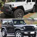 Running Boards Drop Side Steps Bars for 2018-2025 Jeep Wrangler JL 2 Door