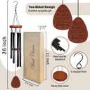 Memorial Gifts Wind Chimes, Memorial Wind Chimes for Loss of Mom Dad Friends, in Memory of WindChimes for Outside, Their Light Remains Sympathy Gifts for Loss of Loved One 26" Inches