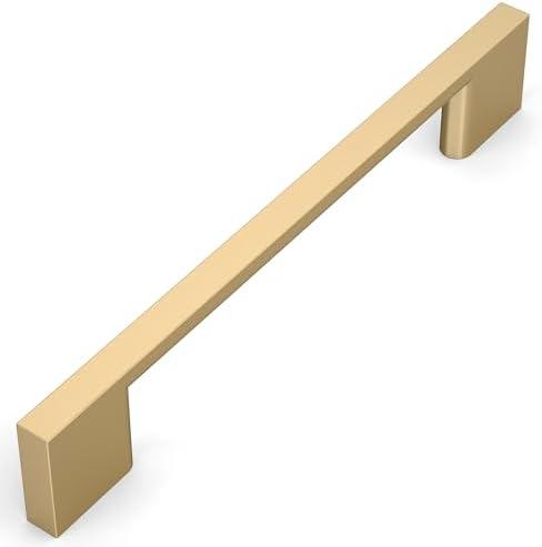 Amerdeco 30 Pack Champagne Bronze Cabinet Pulls 3.25 Inch(128MM) Hole Centers Kitchen Cabinet Handles Cabinet Hardware Kitchen Handles for Cabinets Cupboard Handles Drawer Pulls ZH0060