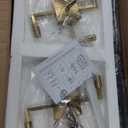 HHR 32" H Black and Gold Foyer Chandeliers for High Ceilings, Lantern Tiered Pendant Light Fixtures 8-Light, Hanging Light Fixtures for Dining Room, Kitchen Island Living Room Entryway