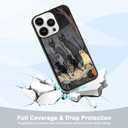 Vintage Scary Halloween Black Cat Phone Case Fit for iPhone 13 Pro Shockproof Designed Funky Art Cute Print Phone Case Cover for Boy Girl Men Women