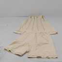 Women's 2 Piece Outfits Sleeveless Crew Neck 2025 Summer Casual Loose Tank Top Wide Leg Shorts with Pockets (Medium, Apricot)